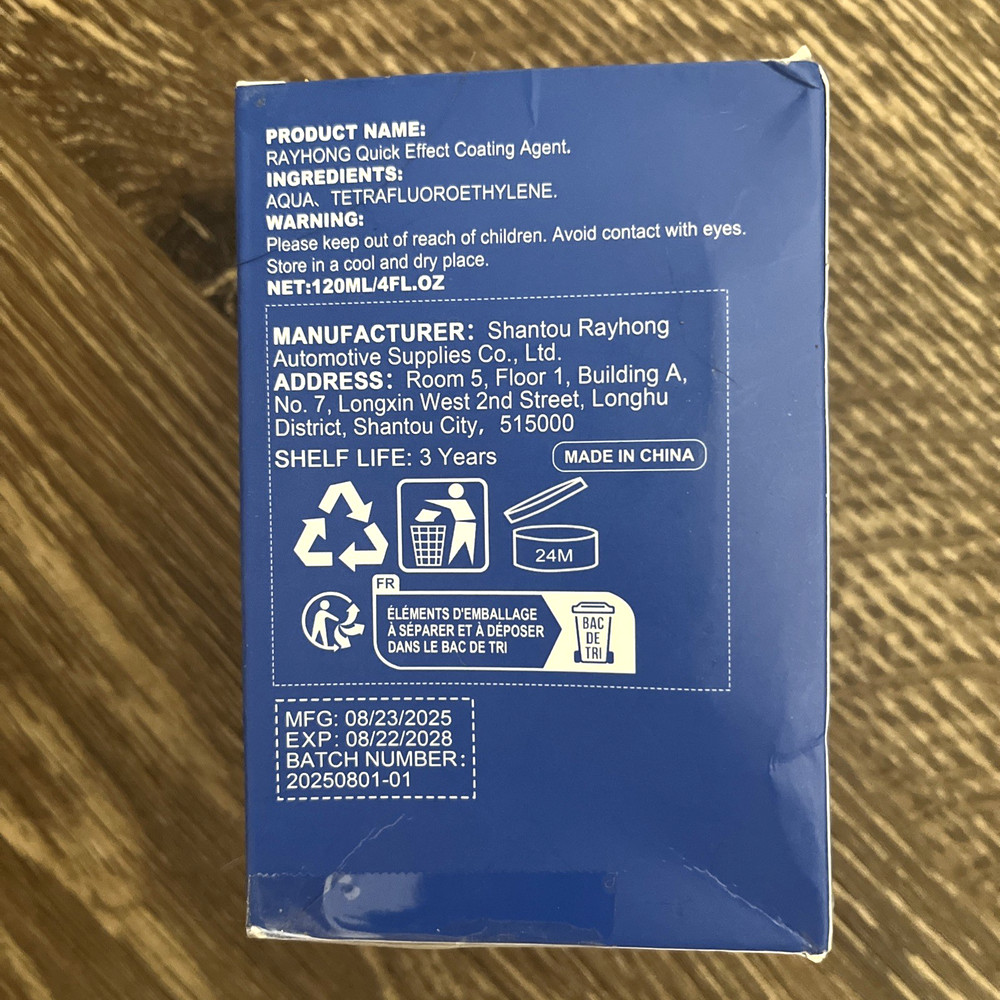 Ray Hong Quick Effect Coating Agent