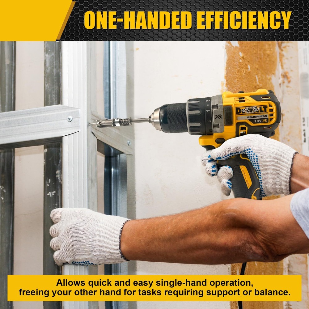 Spring-loaded Screw Holder Bit Anti-drop Screwdriver Bit Single-Hand Operatio...