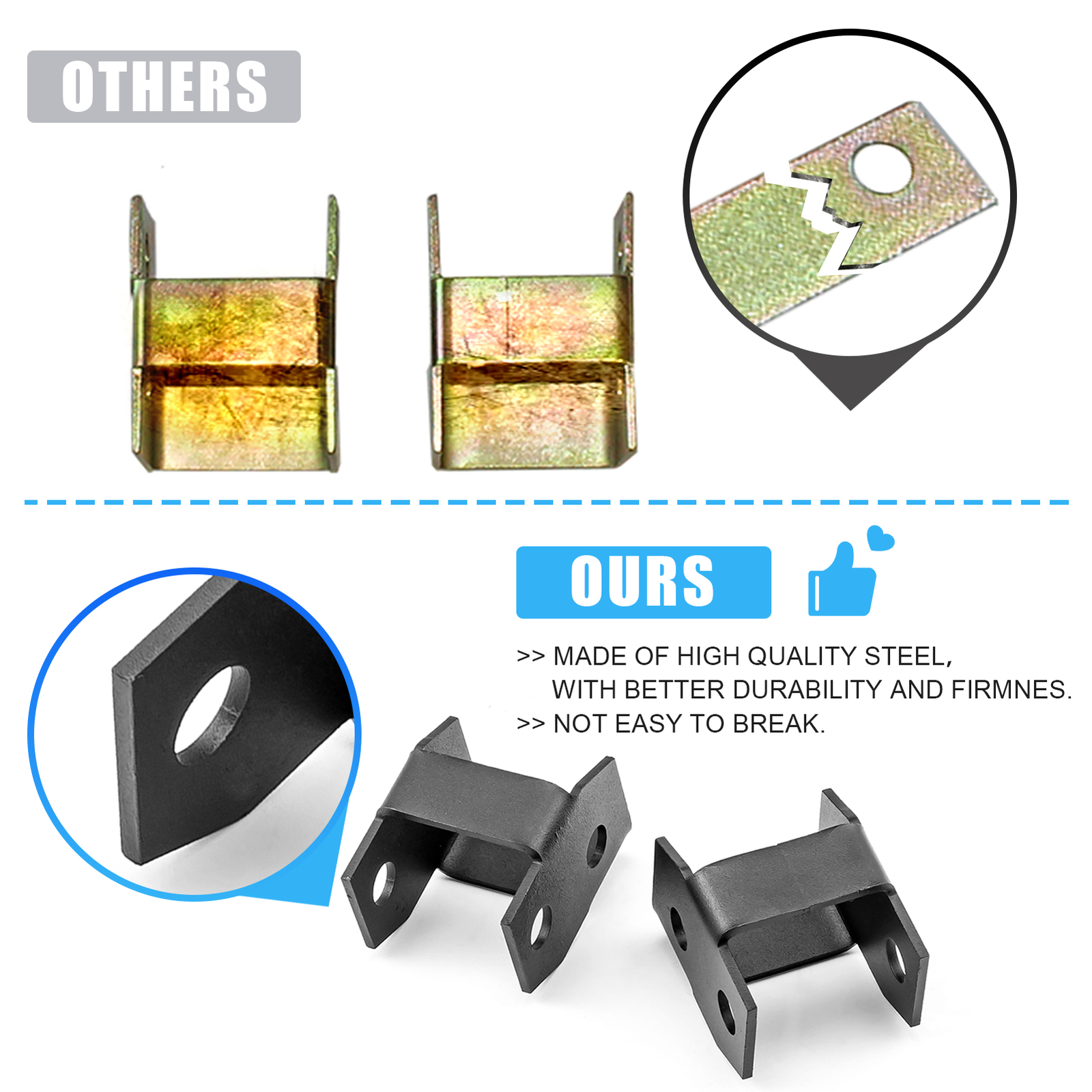 2" Lift Kit For 1997-2008 Honda Recon TRX 250 Front & Rear ATV Full Rise Black