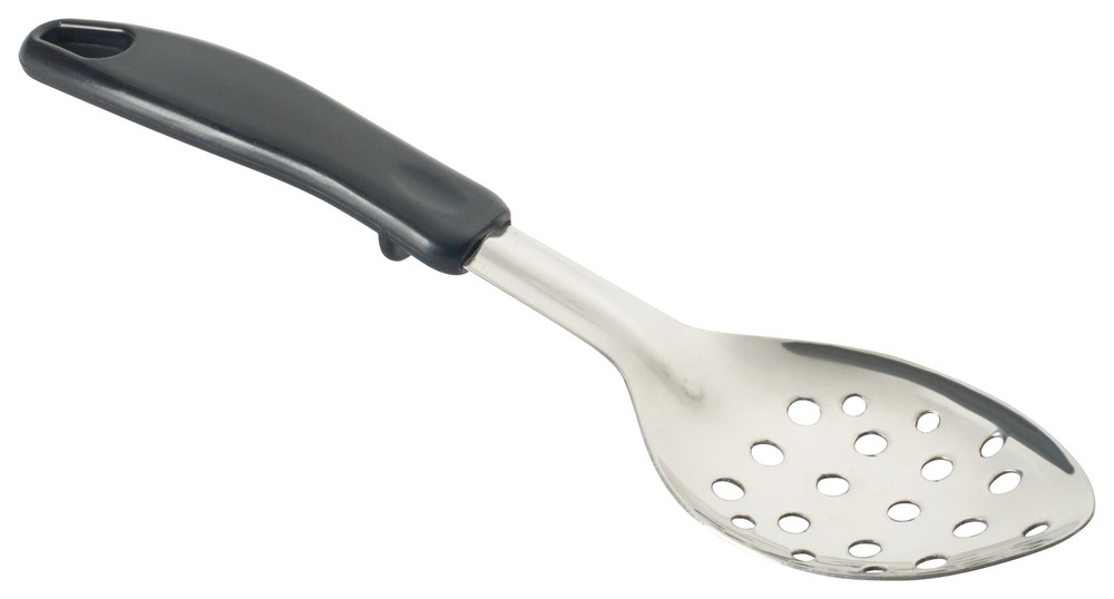 11" Perf Basting Spoon, Stop Hook Plastic Hdl, S/S (12 Each)