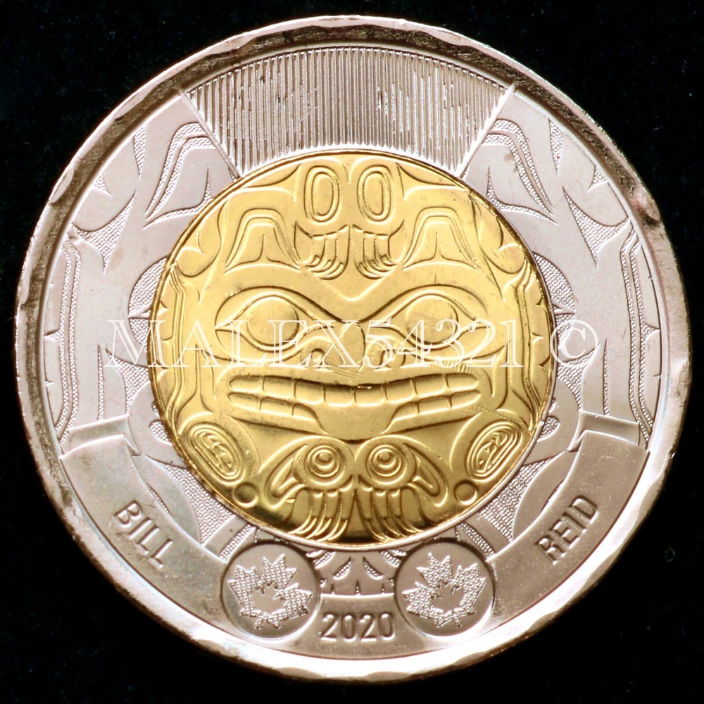 🇨🇦 ​CANADA 2020 "BILL REID" 2 DOLLARS UNCIRCULATED