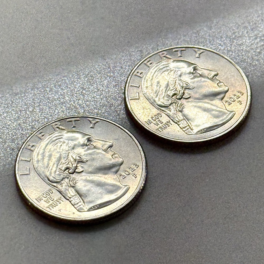 2x 2023 P Quarters “IN COD WE TRUST” MINT ERROR Edith Kanaka’ole