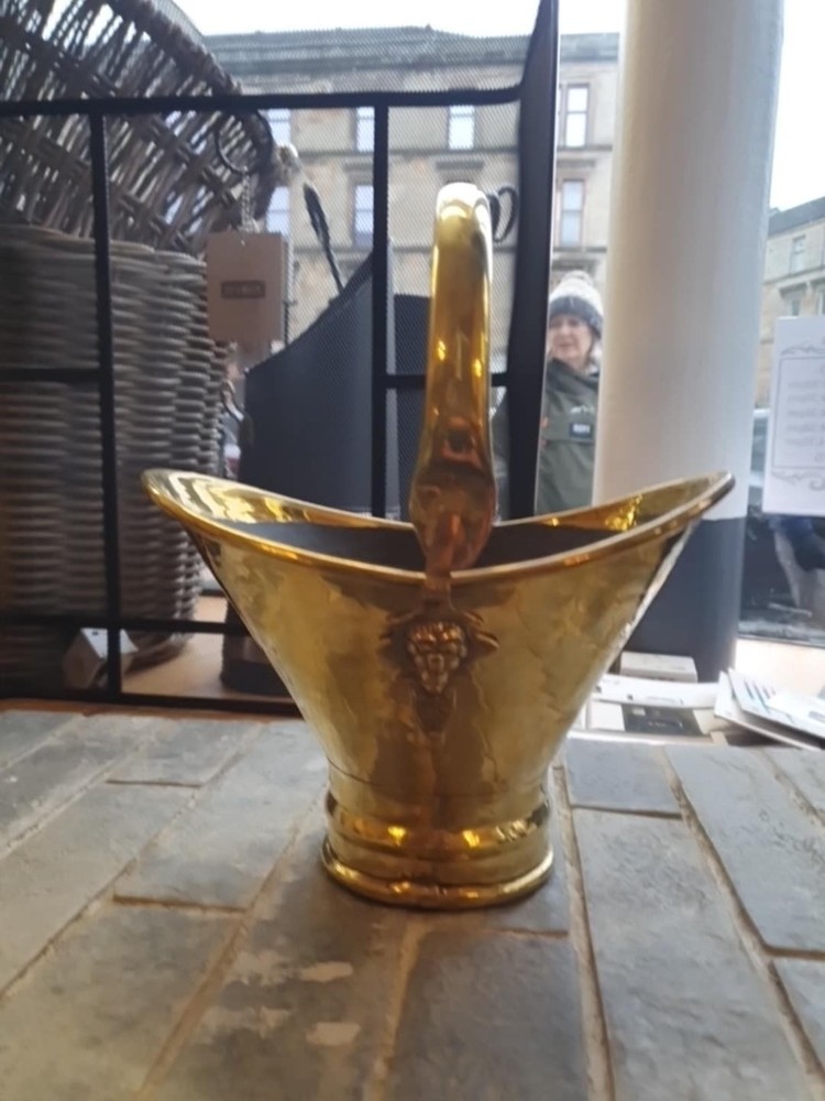 Small Beautiful solid Brass Coal Scuttle Bucket