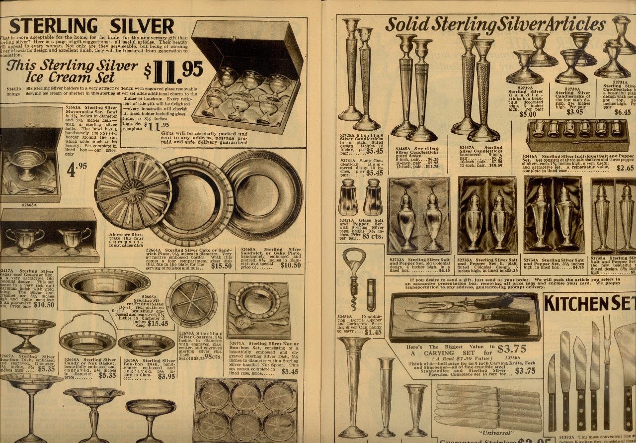 1920s Antique Catalog/Order Form "JEWELRY WATCHES SIVER PURSES CLOCKS" VG Boston