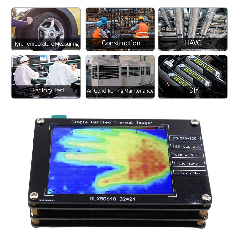 MLX90640 Thermal Imager Thermal Imaging Camera For Electronics Repairs 2.8In