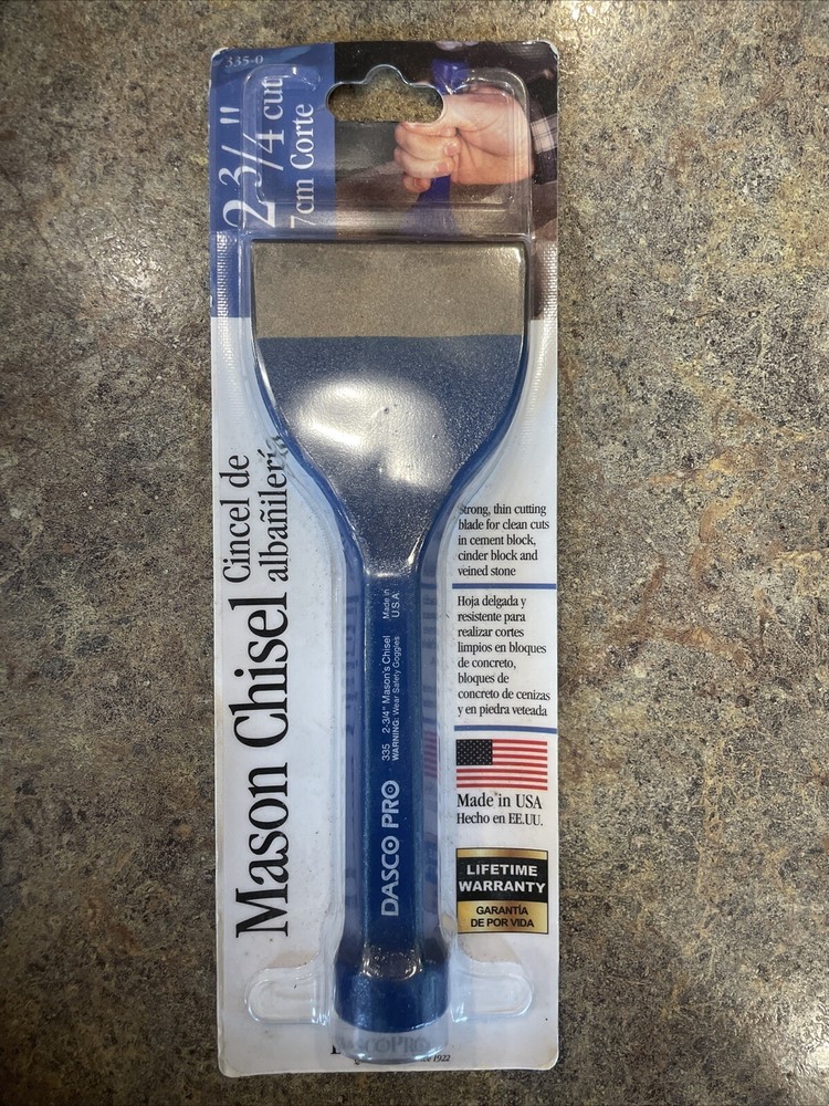 Dasco Pro Mason Chisel 335 - 2 3/4” Cut