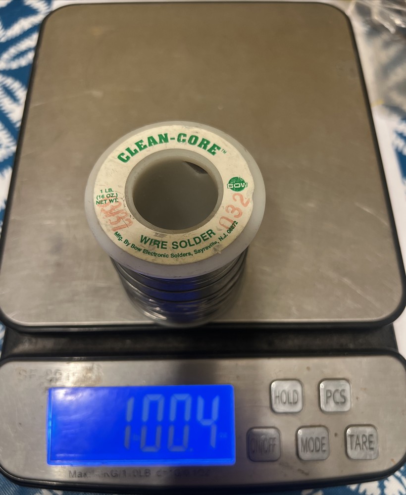 1 Lb Bow 63/37 .032 Clean -Core New Roll