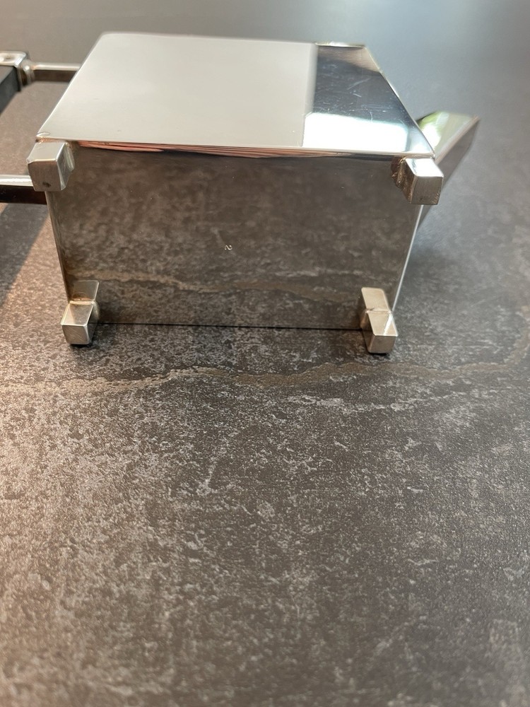 Modern Silver Plated Teapot- Christopher Dresser Style