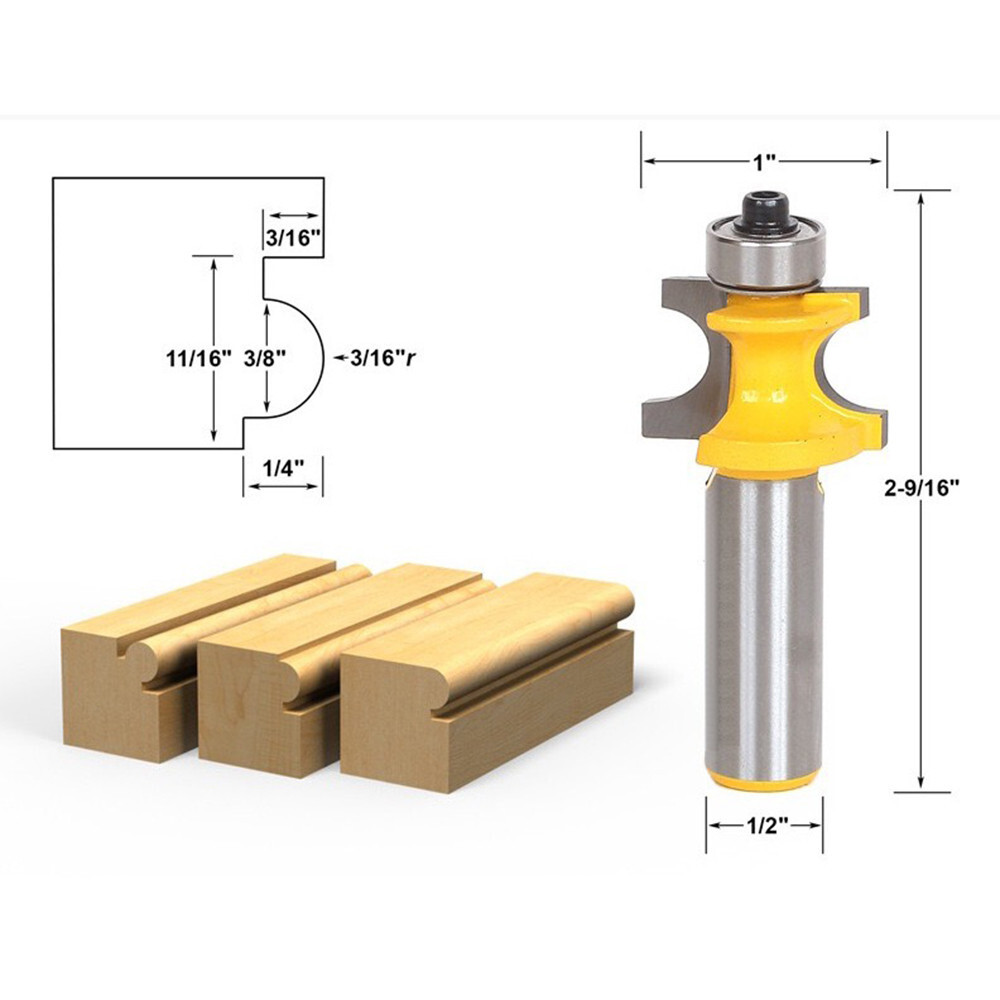 5 Bit Corner Bead Router Bit Set - 1/2" Shank - 13516