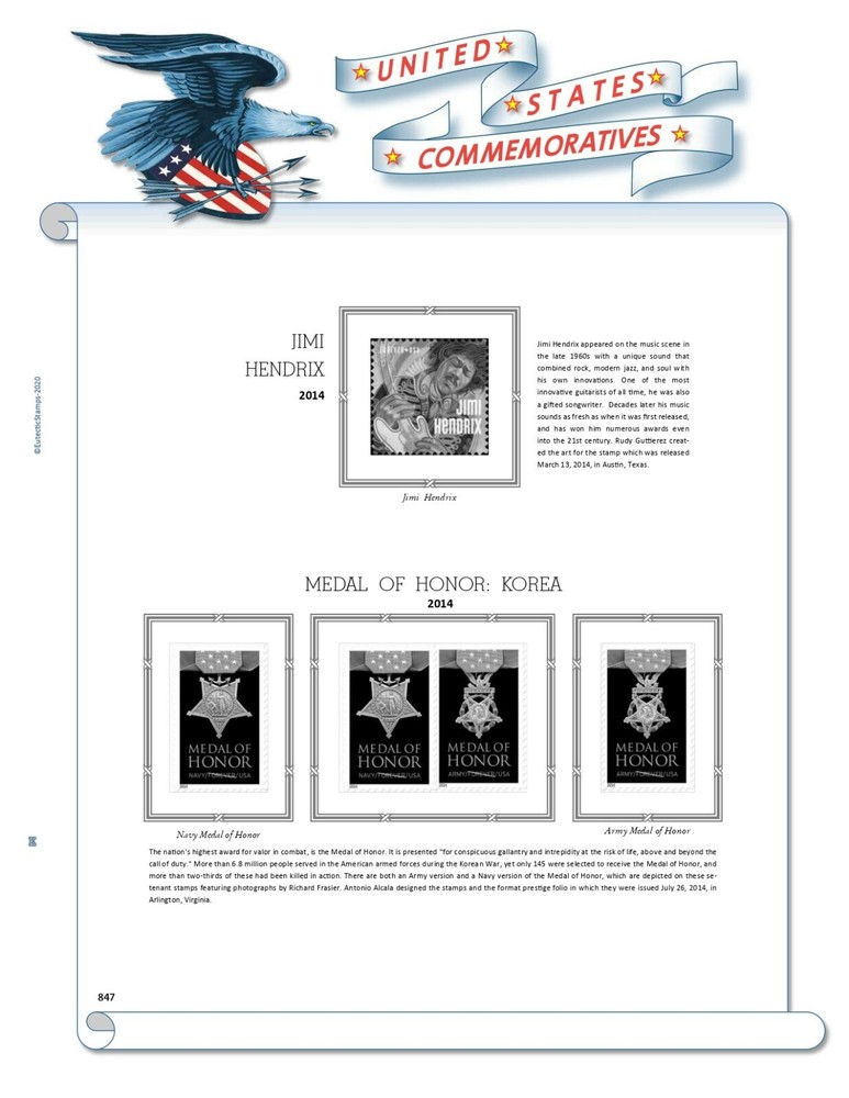 2014 U.S. Commemorative Singles COMPLETE Supplement (White Ace Alternative)