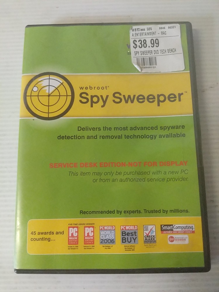 Webroot Software Spy Sweeper Service Desk Edition ~ #175b