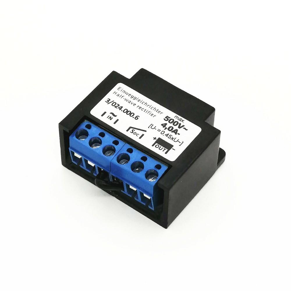 Mayr Einweggleichrichter 3/024.000.6 max 500V~ 4,0A- half wave rectifier module