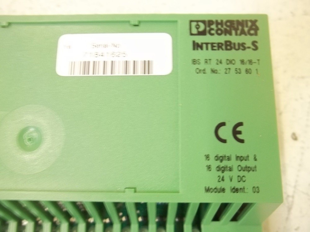 PHOENIX CONTACT IBRT24DIO16/16-T MODULE NSMP