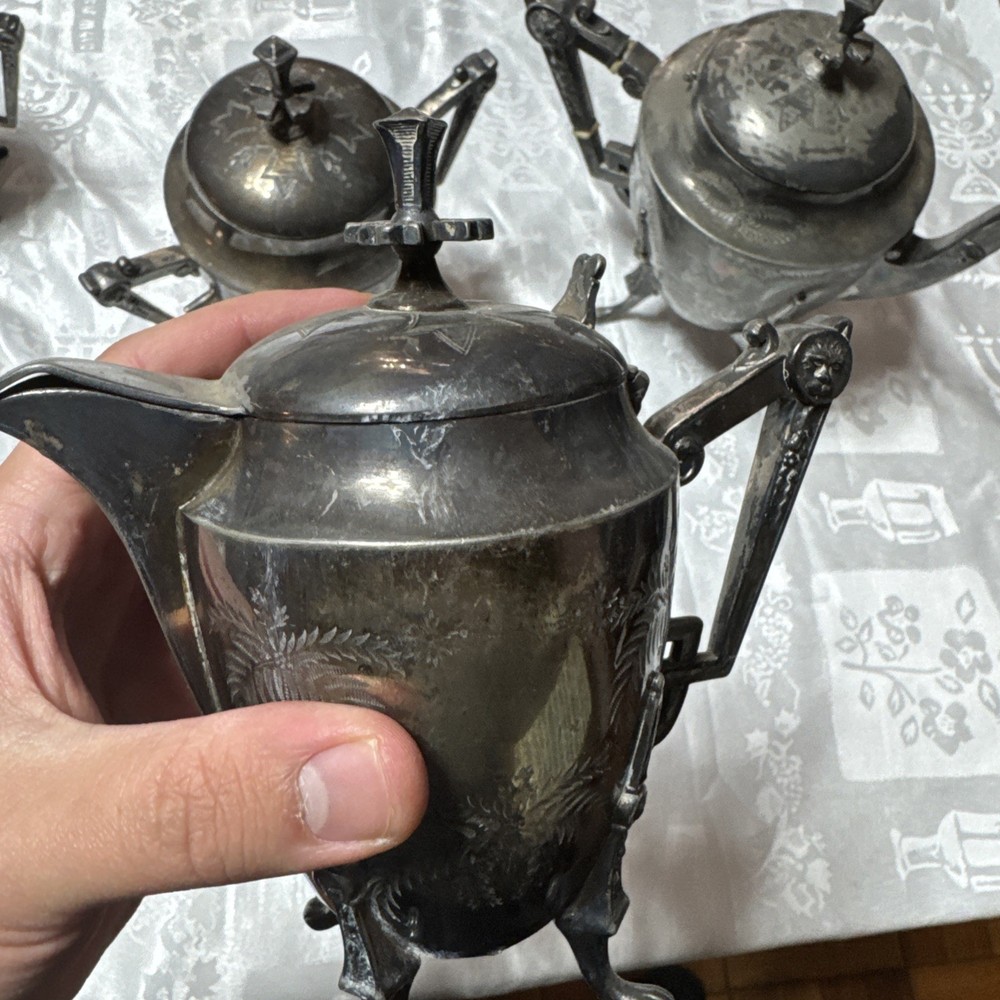 Meriden B. Company tea set 1877