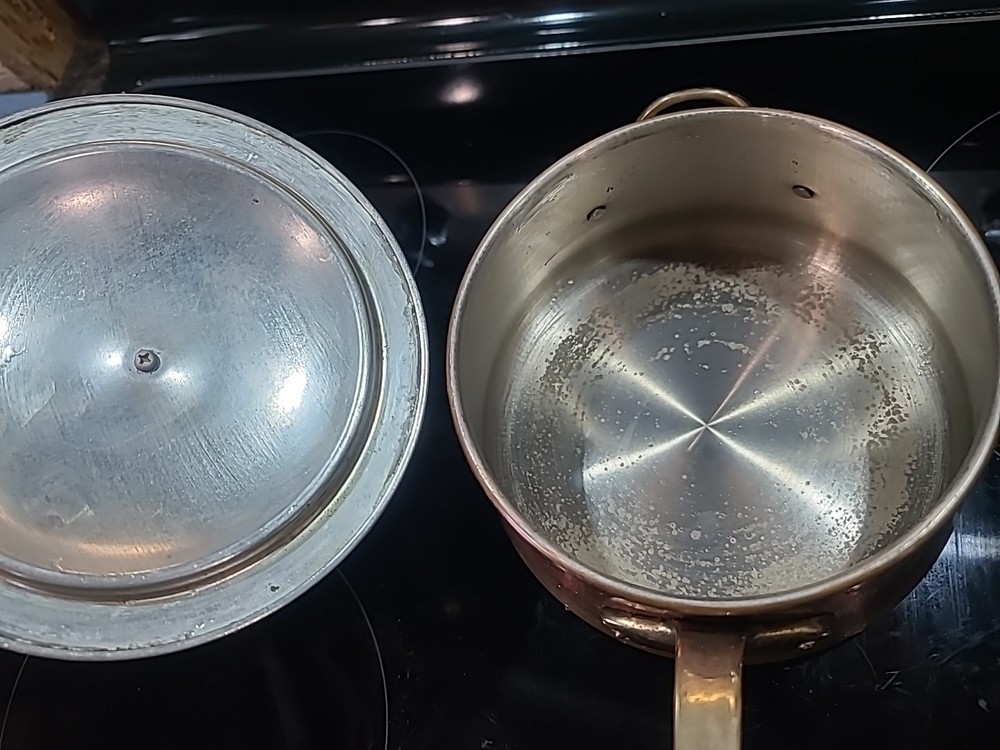 Vintage Copper & Brass Cooking Pot