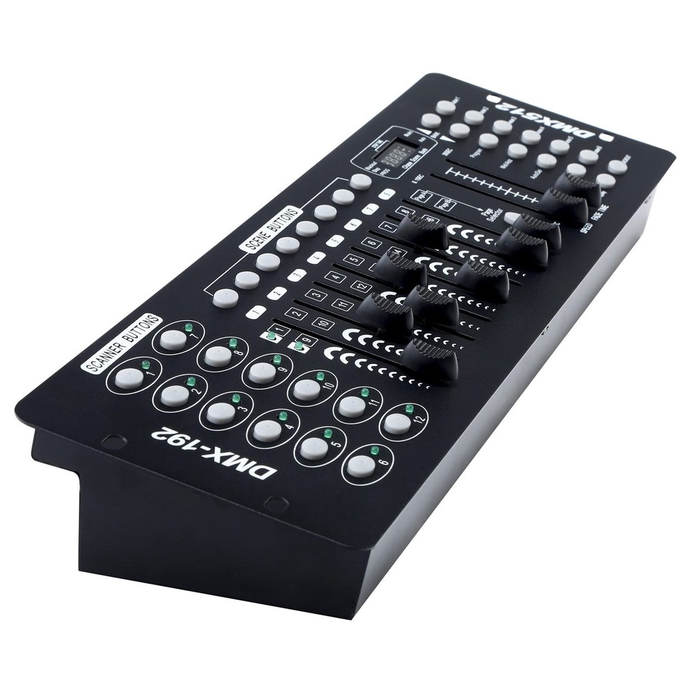 DMX 512 Controller, 192 Channel DMX Light Controller Stage Lighting Console f...
