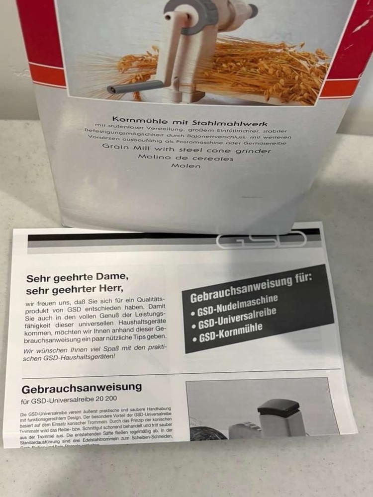 GSD Grain Mill - New In Box
