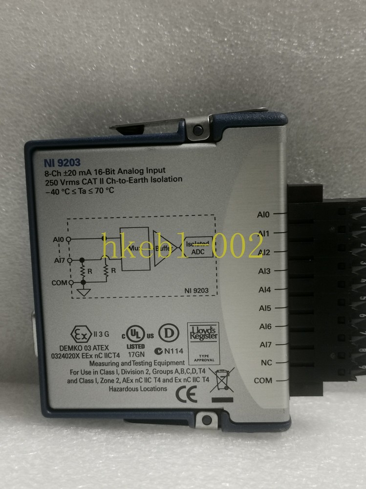 NI 9203 National Instruments NI-9203 cDAQ Analog Current Input Module，used