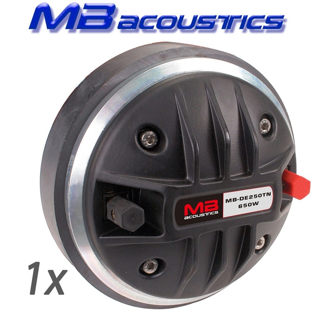 1 Titanium Compression Driver 1.75" VC, 8Ω  650W  2/3-Bolt DE250TN MB Acoustics