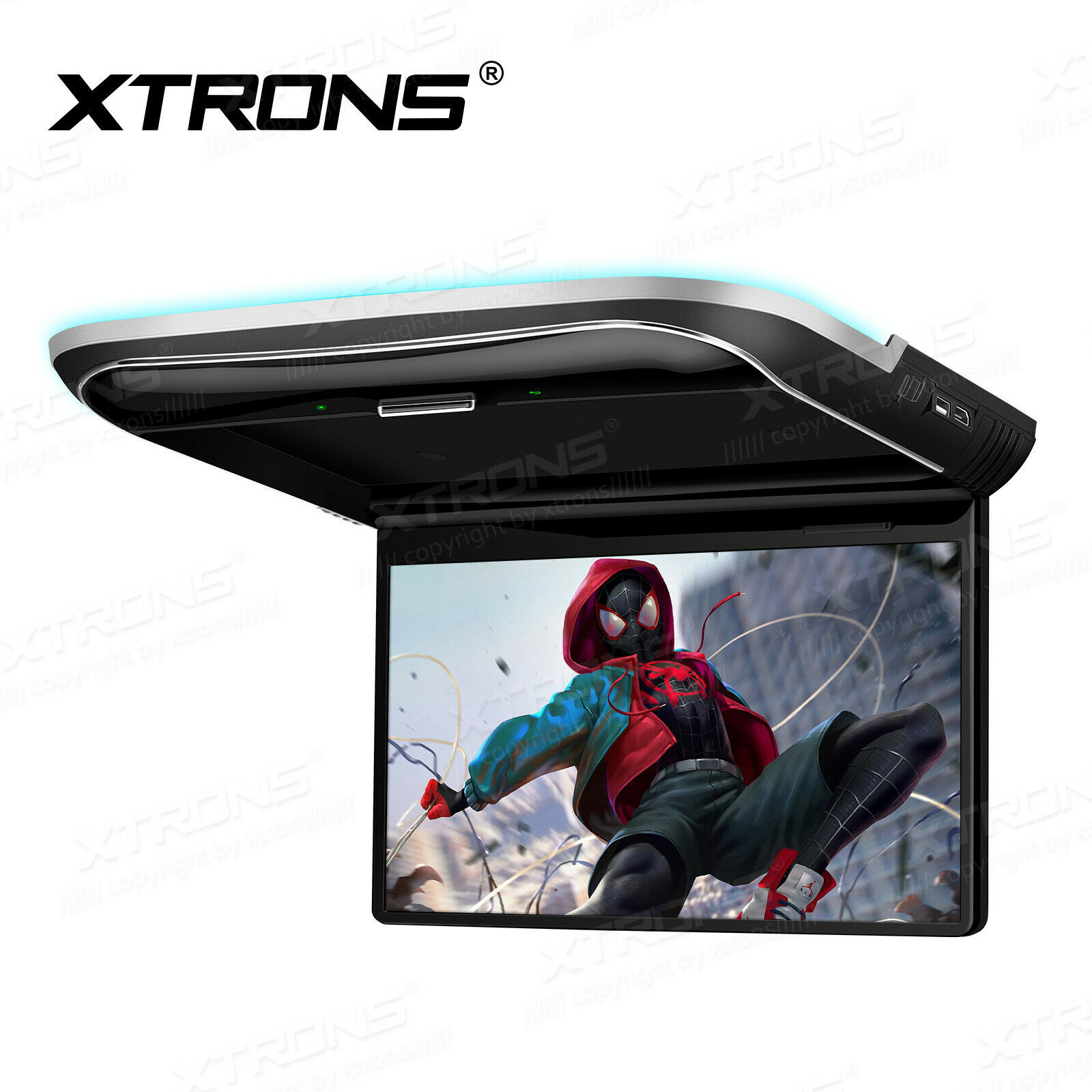 Android 12.5" HDMI 1080P 8Core Car Roof Ceiling Flip Down Overhead Monitor USB