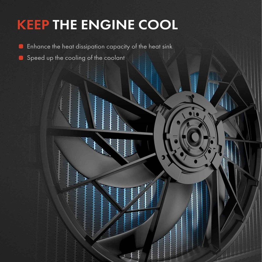 Engine Radiator Cooling Fan Assembly w/ Brushless Motor for BMW E60 E64 E65 525i