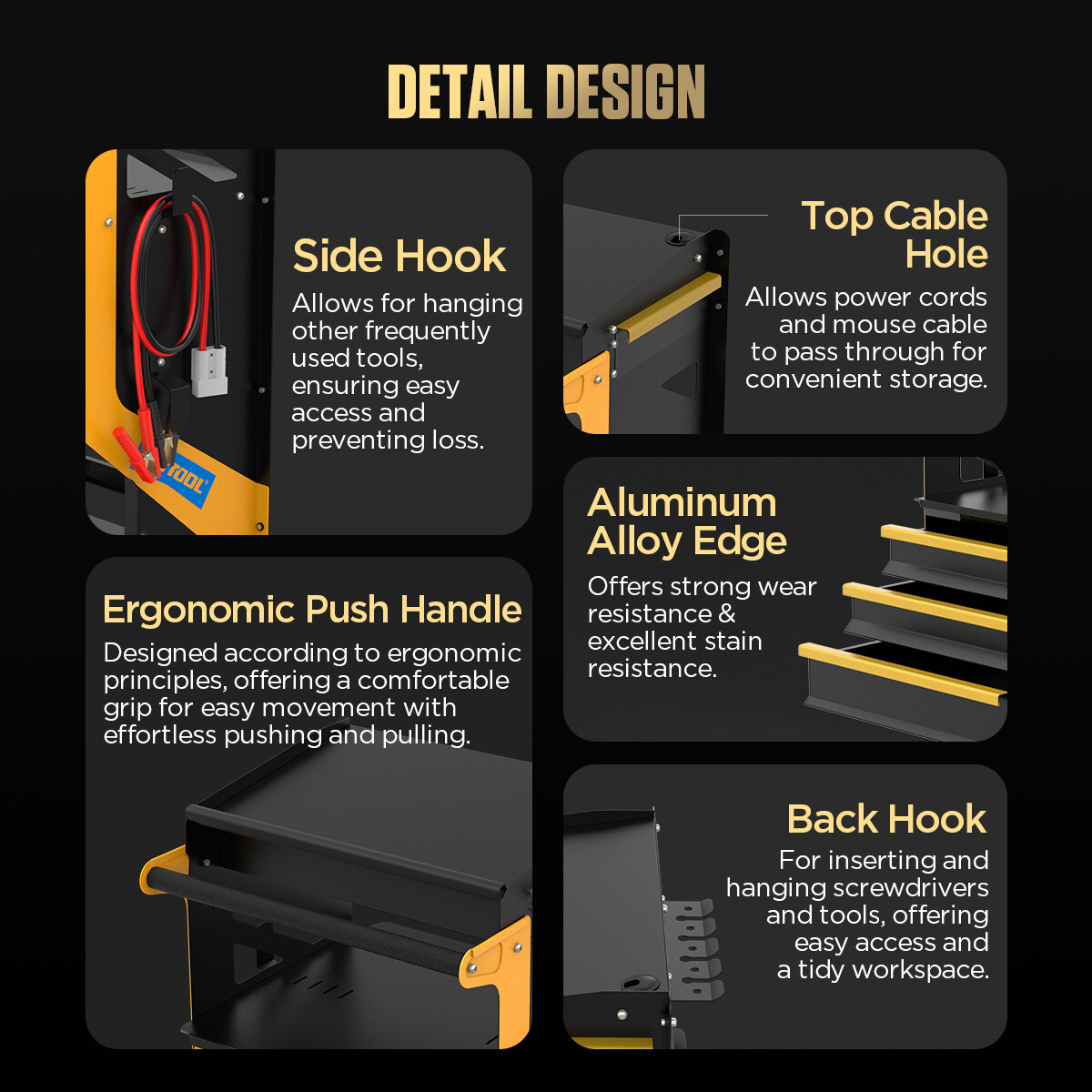 4 Tier Rolling Tool Cart Workshop For ECU Reprogramming Power Suppl Diagnostic