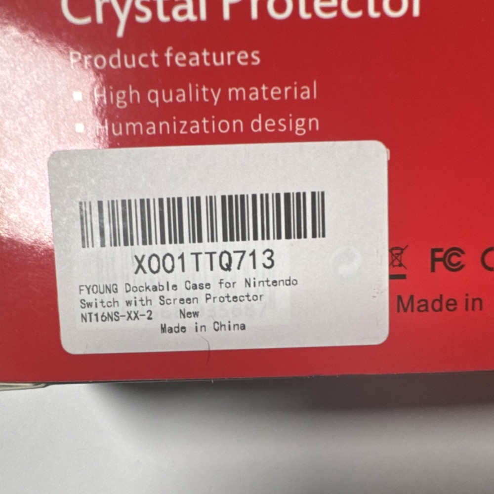 FYOUNG Crystal Protector Clear Case for Nintendo Switch PCS-2545