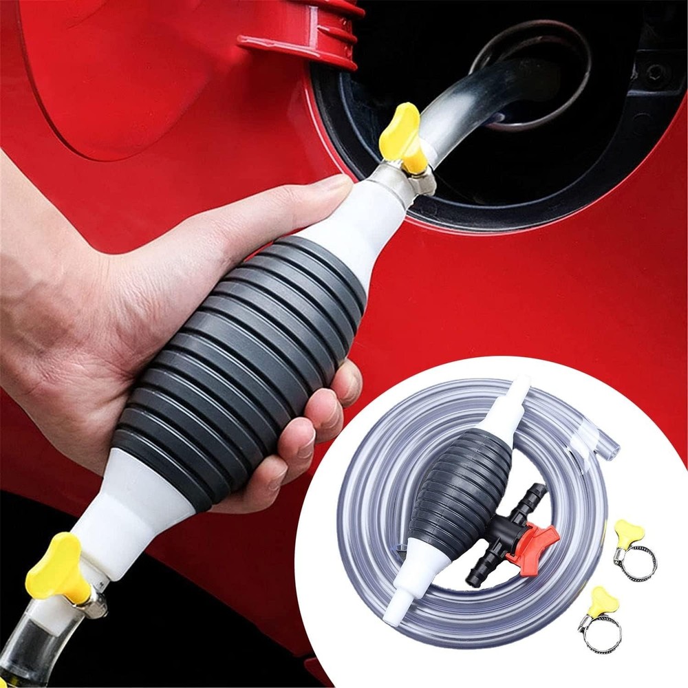 Multifunctional Handheld Siphon Pump with Easy Flow Control Valves