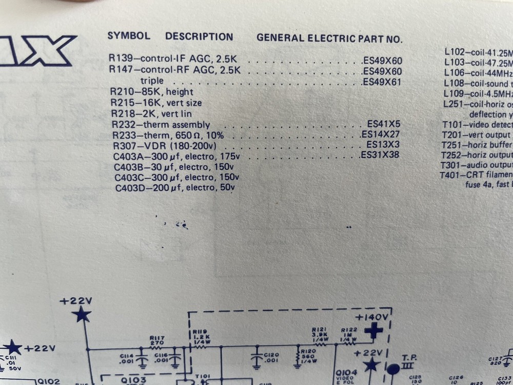 Tekfax 112 TV Schematics Over 15 Manufacturers