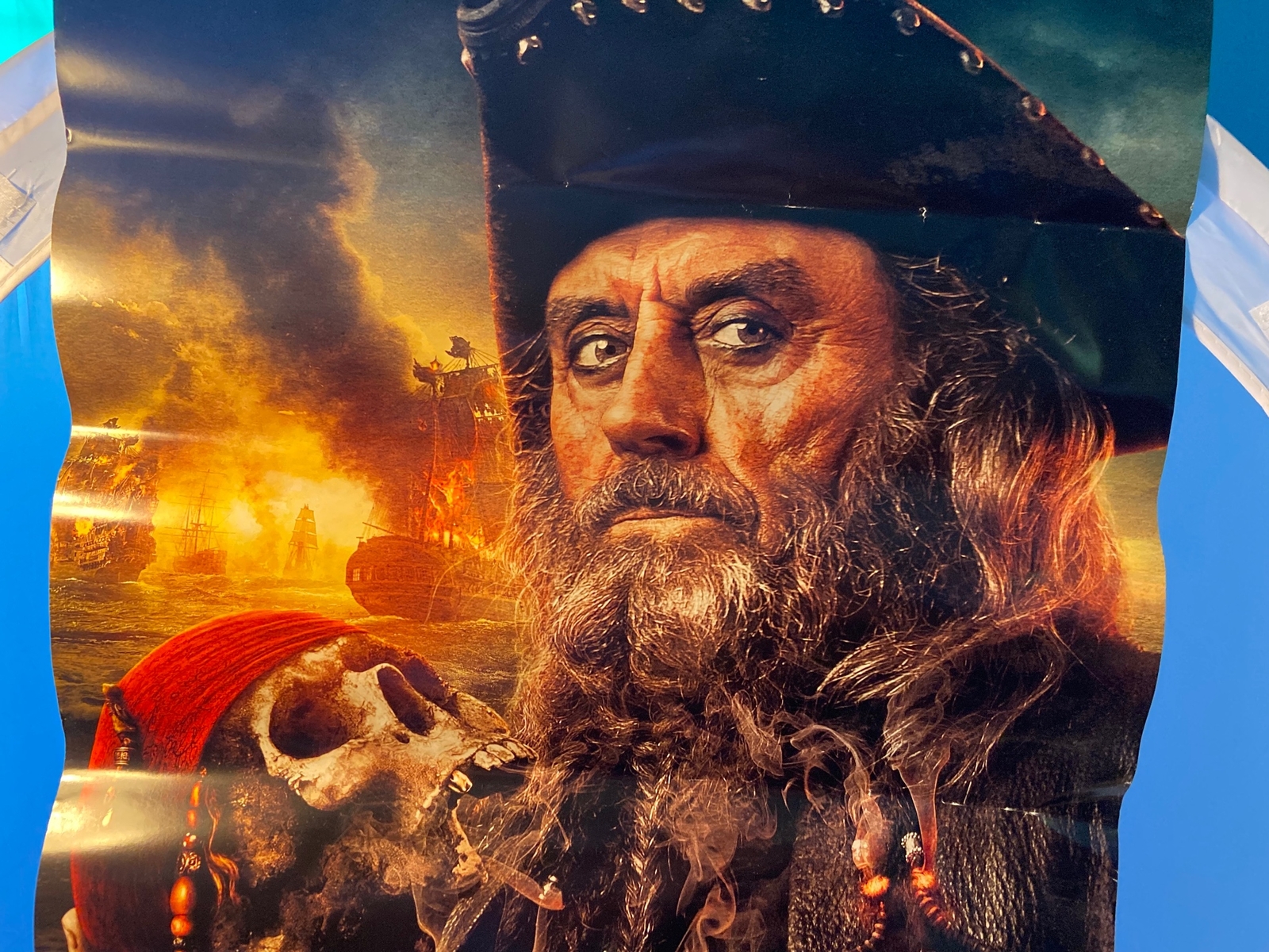 Pirates of the Caribbean On Stranger Tides Movie Poster Barbossa Blackbeard 2011