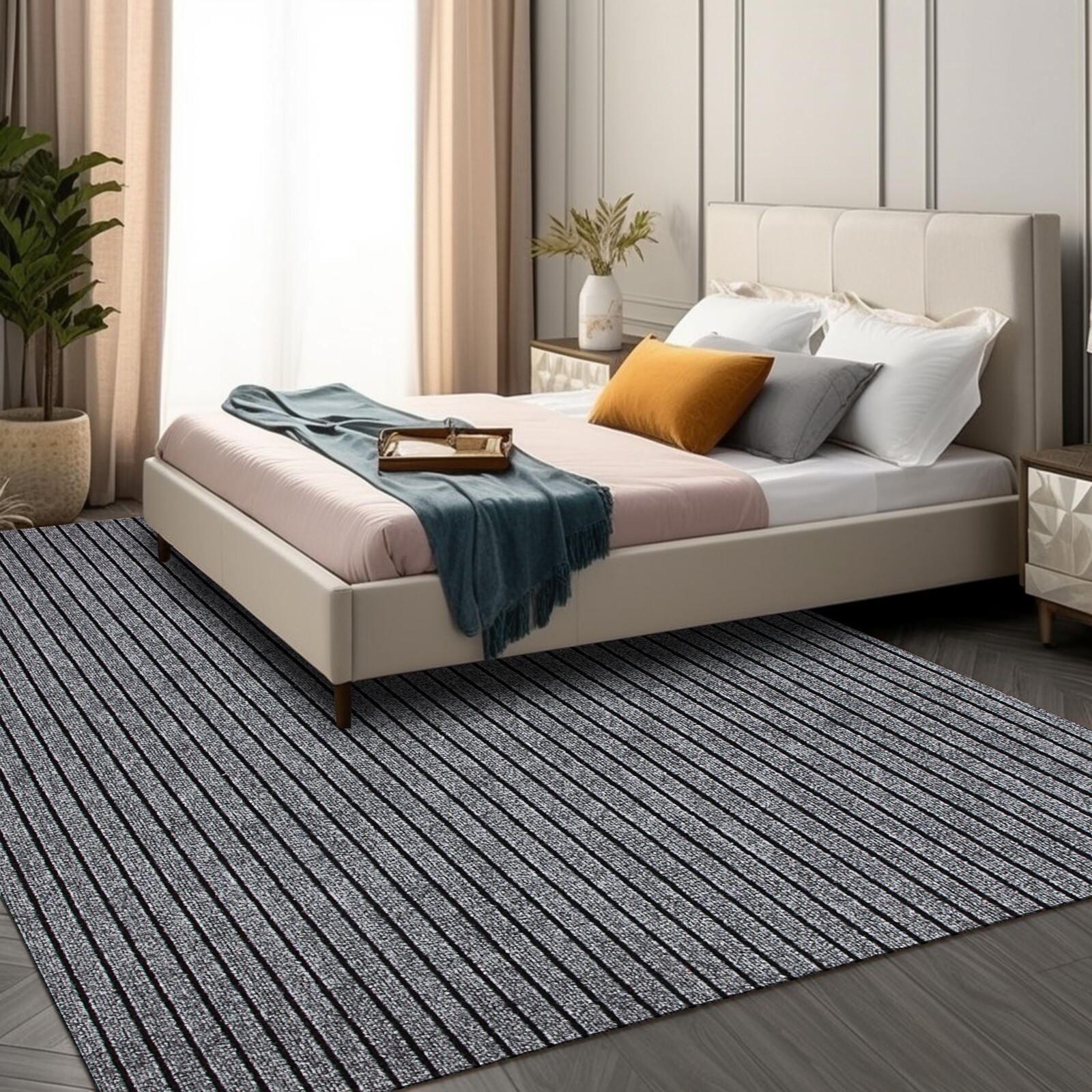 Runner Rug 2 x 6, 3 x 10 ft Hallway Non Slip Rubber Rugs for Kitchen Carpet