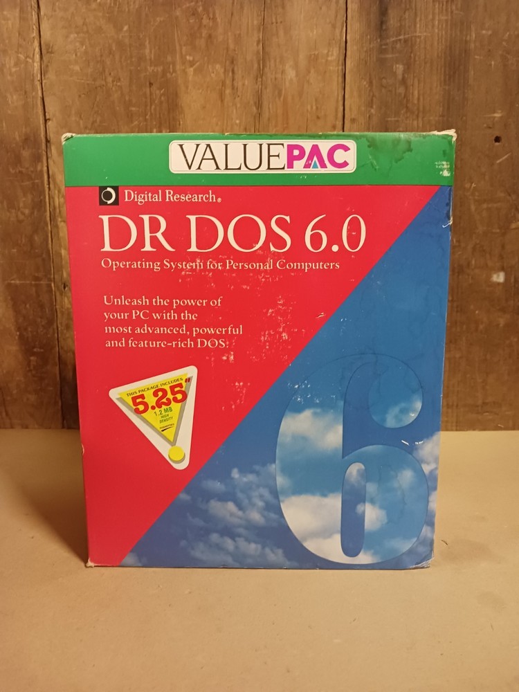 Digital Research DR DOS 6.0 Operating System, Manuals and Update Disk