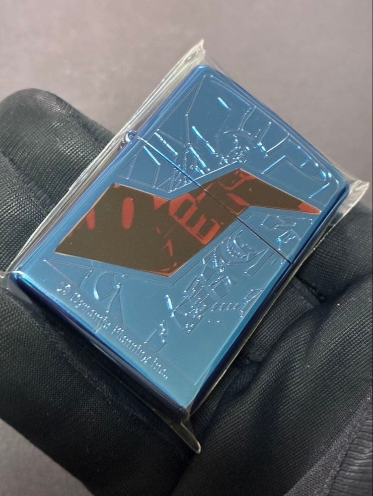 Zippo Mazinger Z Breast Fire Blue Etching One Sided Processing Lighter Regular