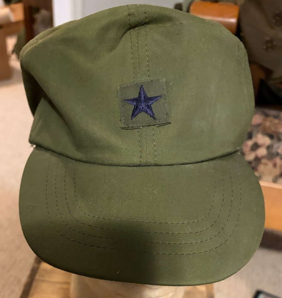 Vintage US Army USAF  8-1523-CF Field Hat  Military Cap ACE MFG USA Made 7 1/4