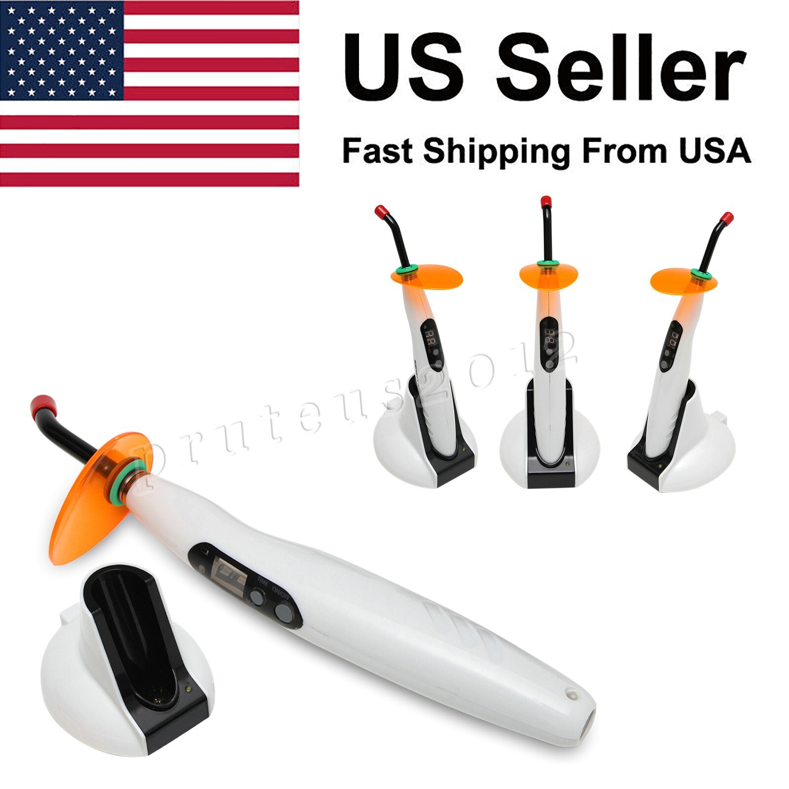 Woodpecker Style Wireless Cordless LED Dental Curing Light Lamp Teeth Whitening