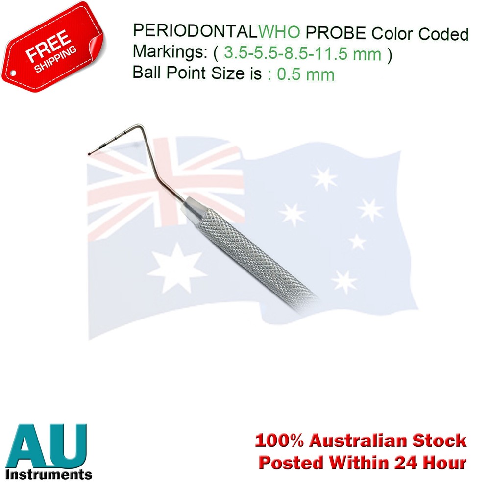 Dental Diagnostics Periodontal Explorers Instruments Marking-Color-Coded Probes