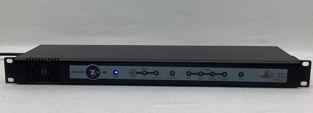 ZeeVee ZvPro 250 MPEG-2 Encoder Modulator With Rack Mount Ears