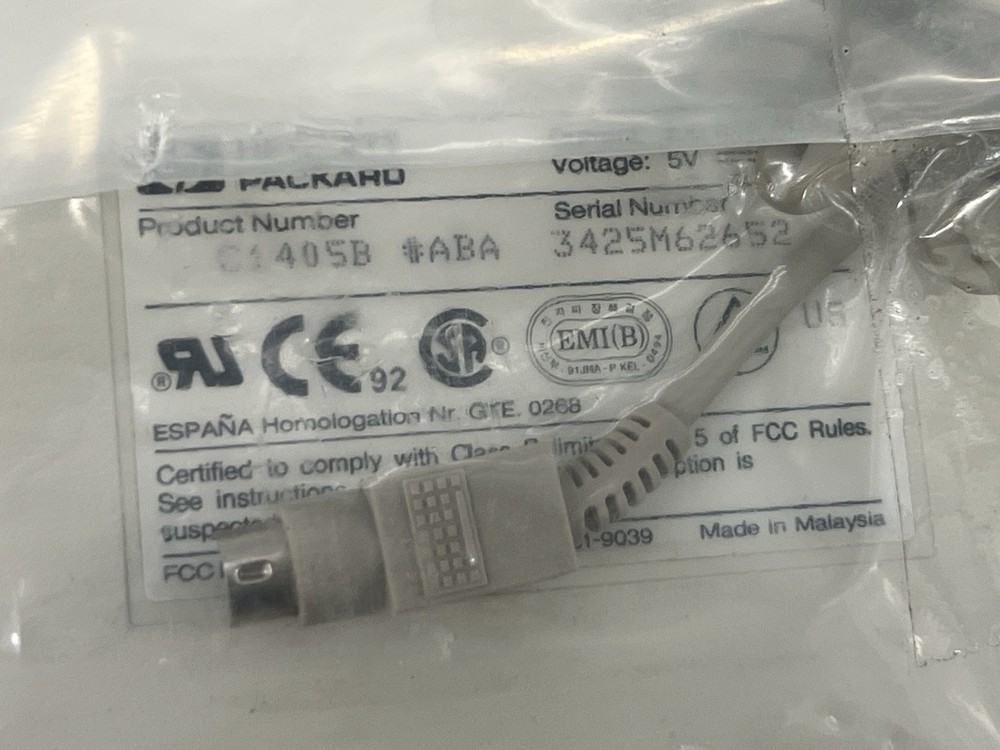 Hewlett Packard HP C1405B Computer Keyboard Red text PS2