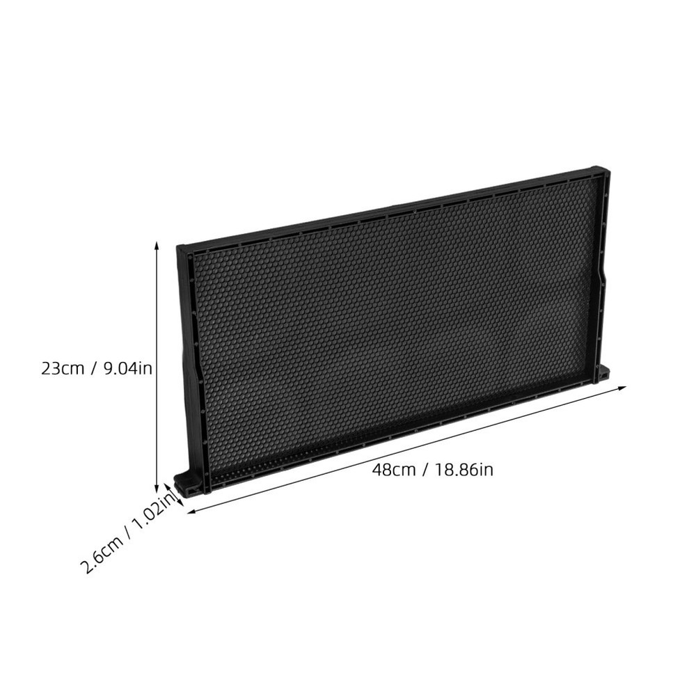 Beehive Frame with Black ABS Plastic and Wax Foundation for Beekeeping Use