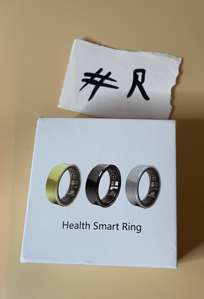 Smart Ring Fitness Tracker/Sleep Tracker Bluetooth Silver Tone Size 8
