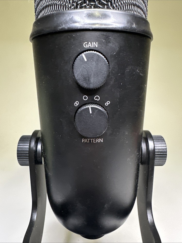 Blue USB Microphone Condenser A00132 w/ Stand & Cable Tested Working