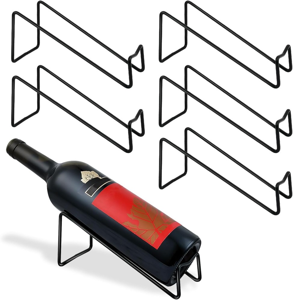 Single Wine Rack 6Packs Tabletop Wine Display Rack Modern Single Bottle