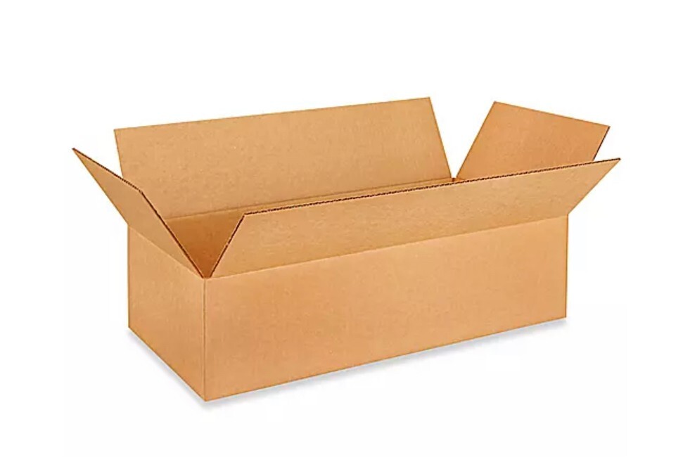 24" x 12" x 6" Cardboard Corrugated Box - SINGLE BOX