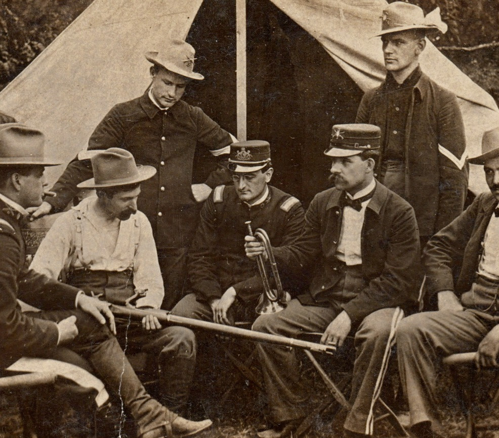 Pennsylvania PA Guard Spanish American War RPPC Real Photo Postcard Army