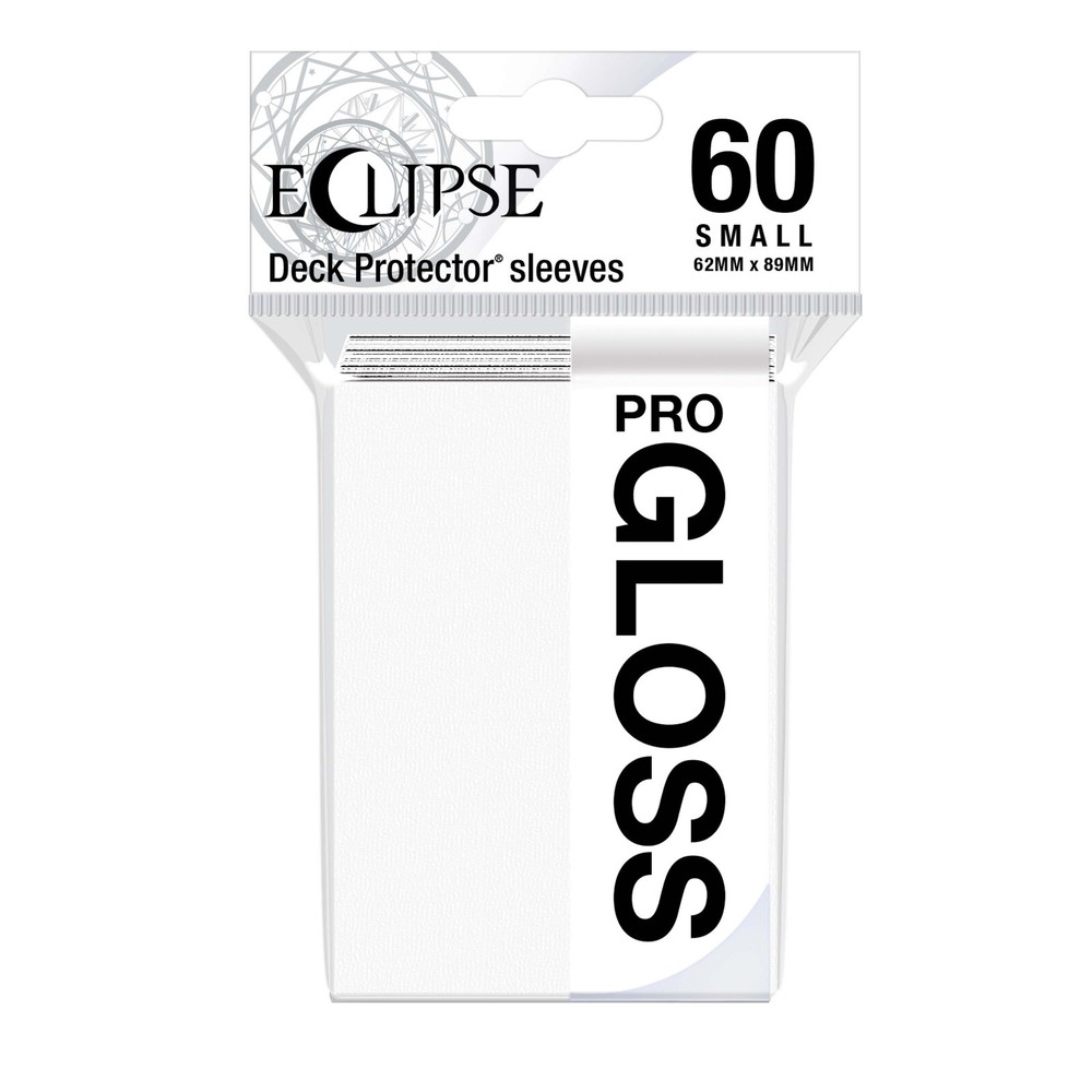 (60) Ultra Pro Eclipse PRO GLOSS ARCTIC WHITE Small Deck Protector Card Sleeves