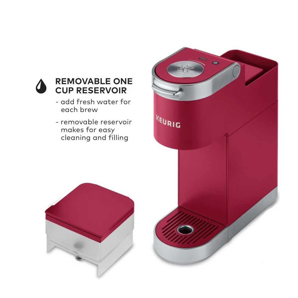 Keurig K-Mini Plus Single Serve Coffee Maker (Cardinal Red, Refurbished)