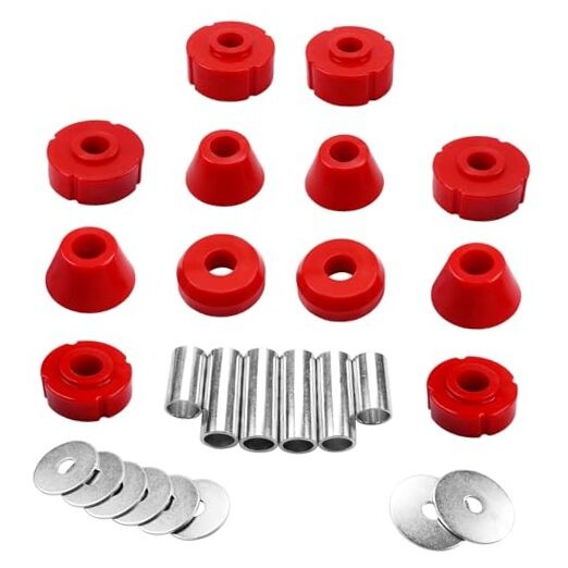 Chevy C10 Body Mount Kit Compatible With 67-72 - Red (7-101)