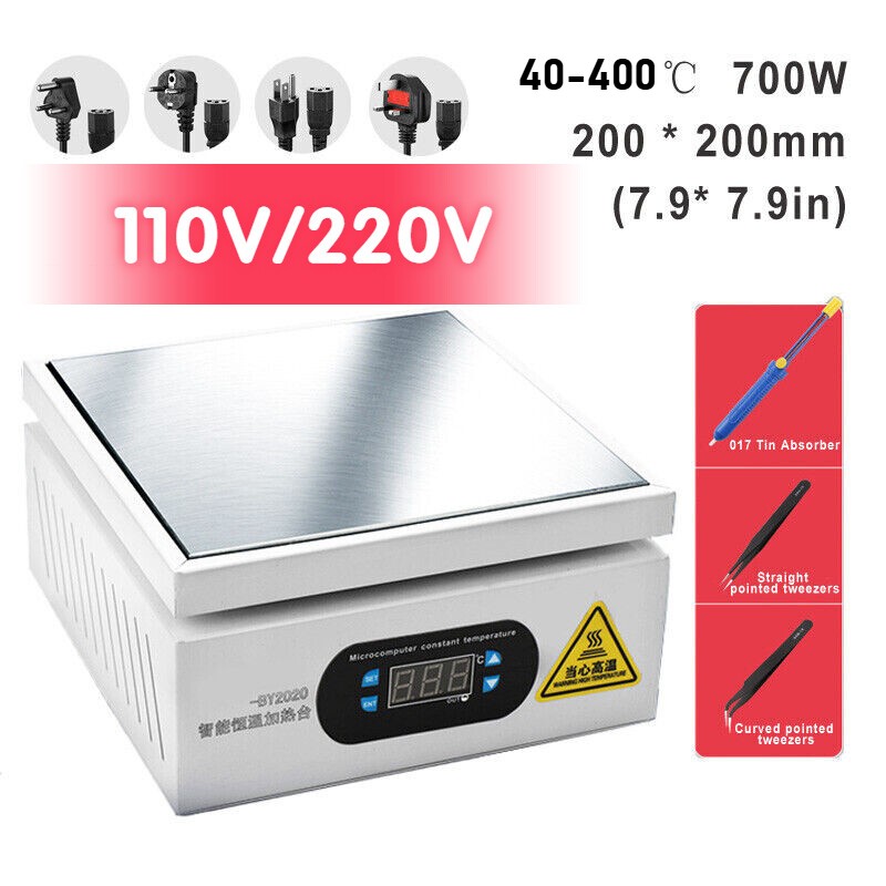 Preheating Station for BGA Heating Work Tool Set Electronic 20*20cm Hot Plate