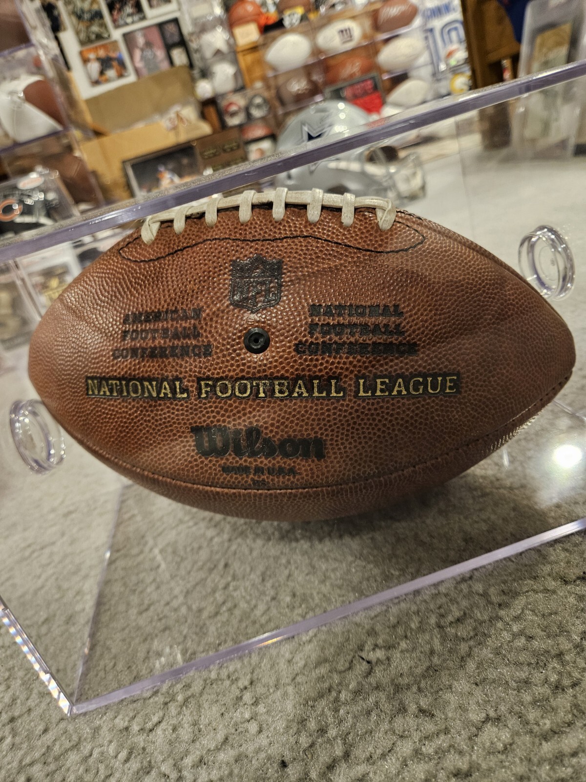 Seattle Seahawks 2008 Game Used NFL "The Duke" Wilson Football With Case