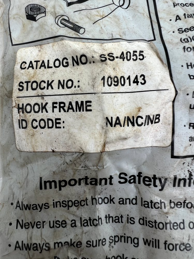 Crosby SS-4055 Hook Latch Kit (New)